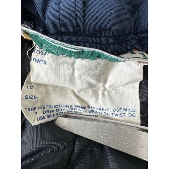 VTG LL Bean Snow Pants Women's 32x40 Blue Insulated Ski Snowboard - Picture 8 of 14